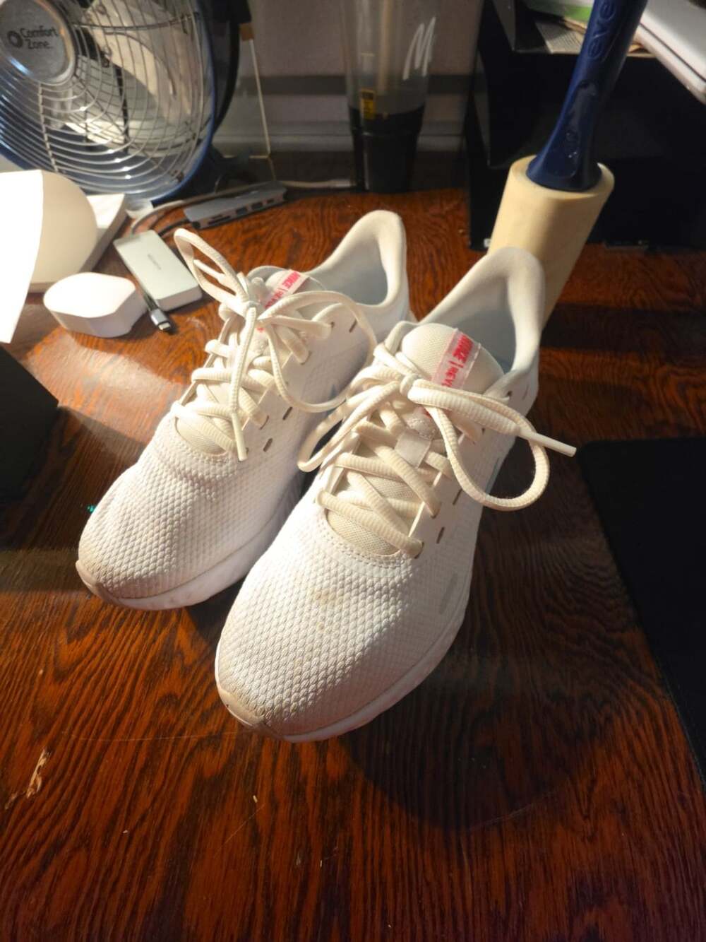Nike Revolution 5 Size 6.5 White Running Shoes